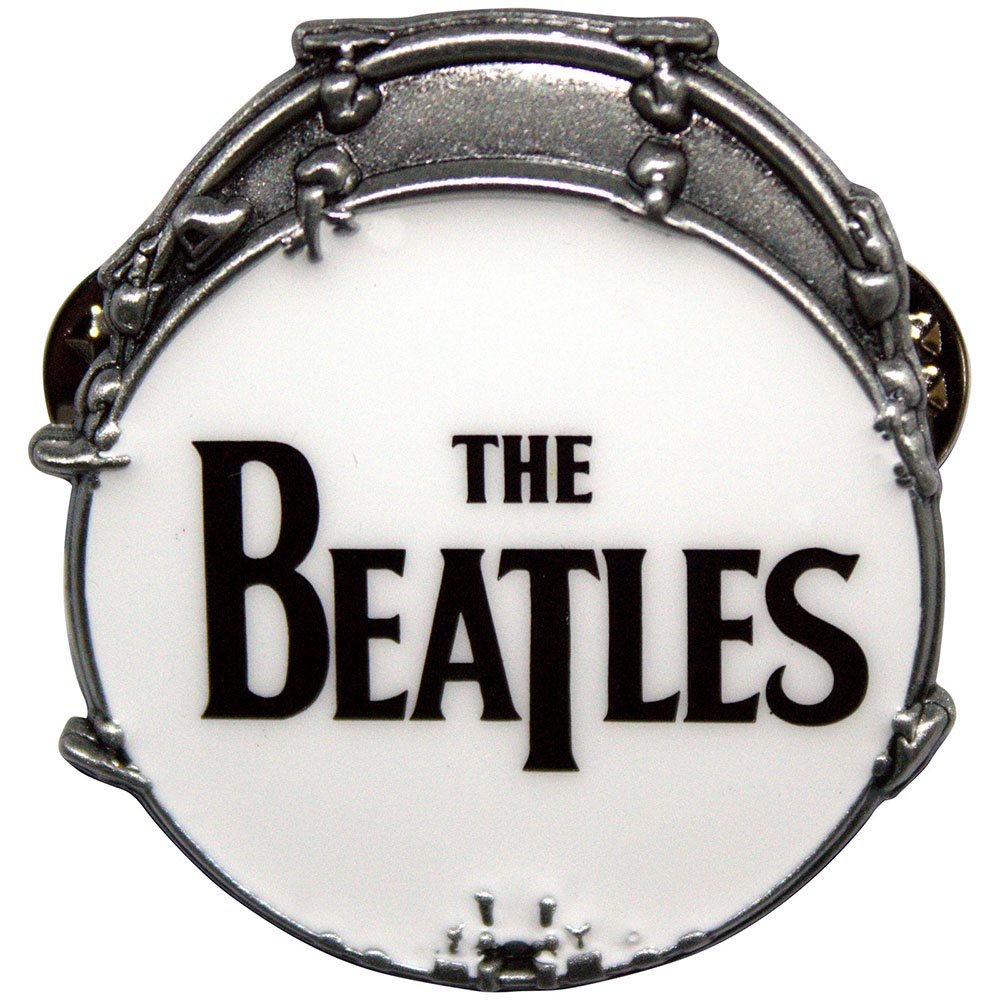 THE BEATLES ビートルズ (結成 65周年 ) - Drop T Drum / メタル・ピンバッジ / バッジ - PGS